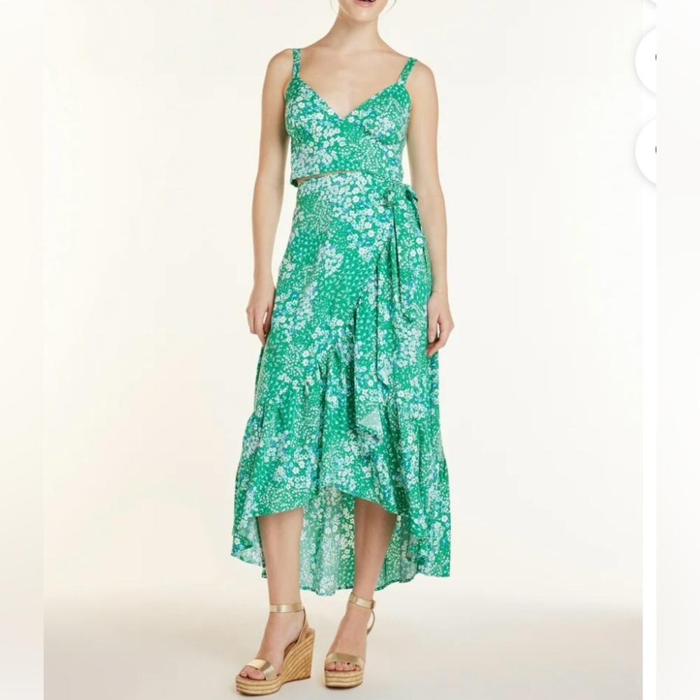 Green Floral Maxi Dress